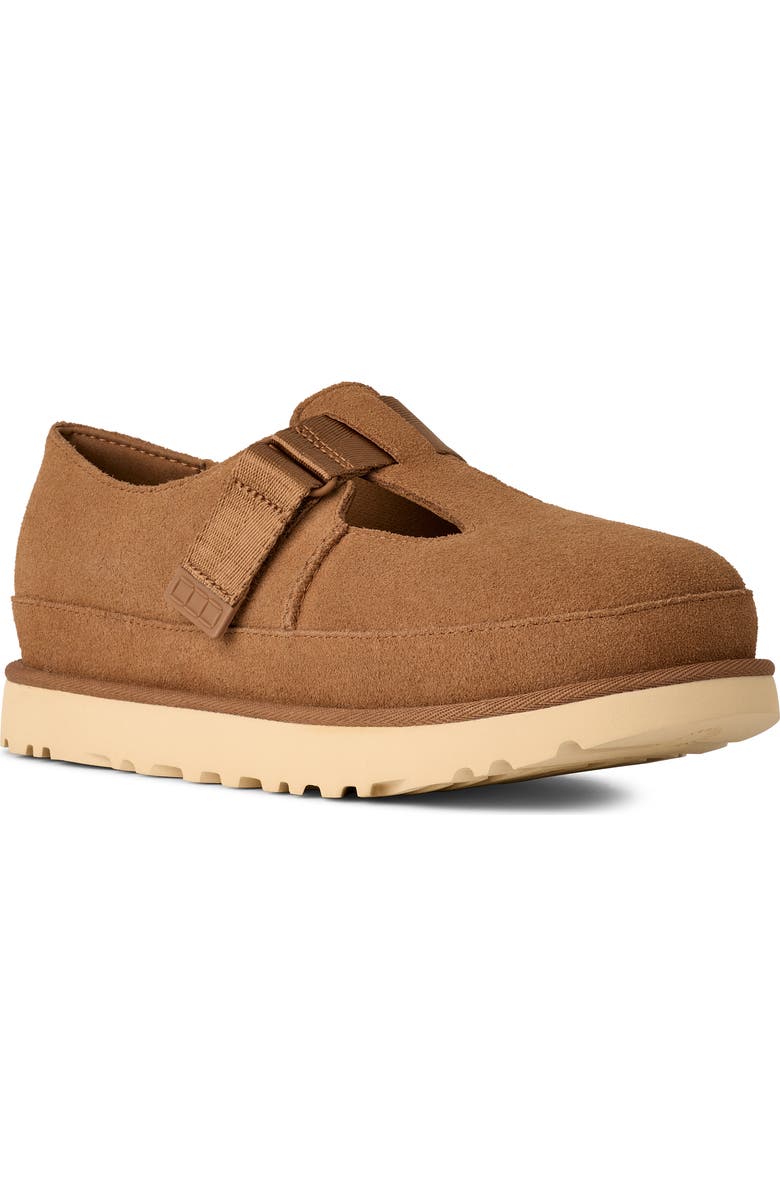 UGG<sup>®</sup> Goldenstar Mary Jane Clog, Main, color, Chestnut