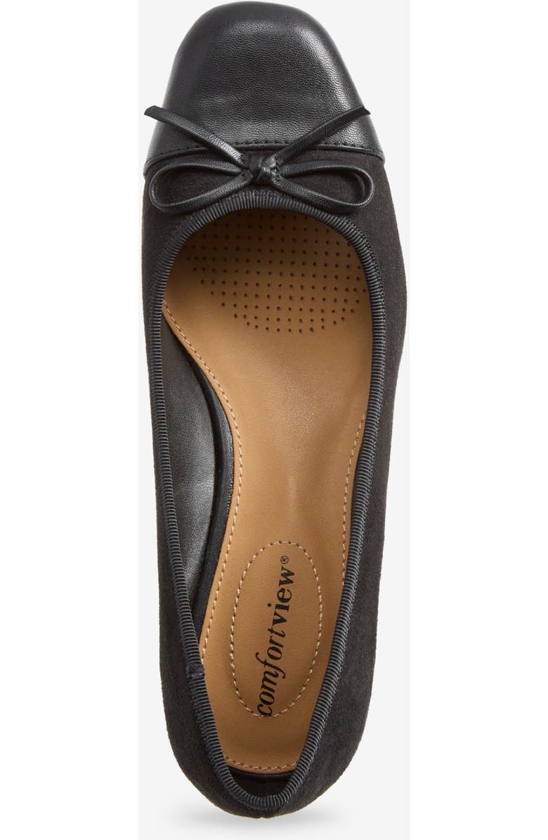 Comfortview The Jade Slip On Wedge, Alternate, color, Black