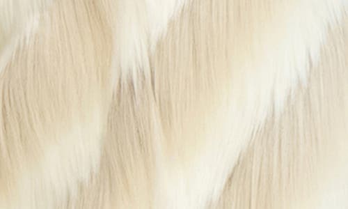 Karl Lagerfeld Paris Short Wispy Faux Fur Jacket In Neutral