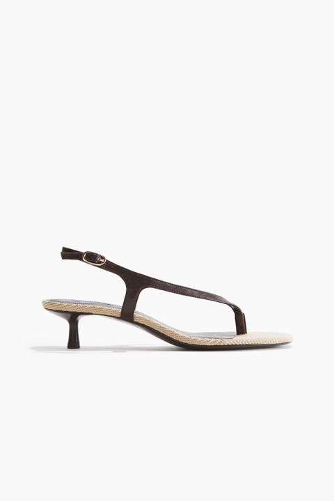 Kitten-heeled Sandals