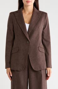 MAX STUDIO Peak Lapel Blazer