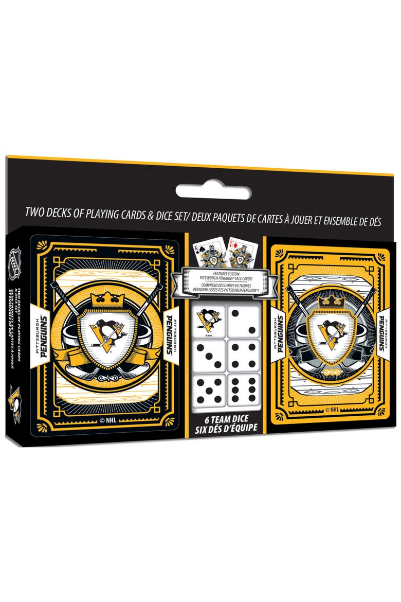 Pittsburgh Penguins Playing Cards & Dice, Main, color, Multicolor