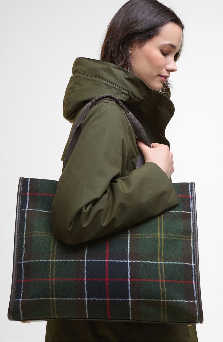 Barbour Turnberry Tartan Plaid Tote, Alternate, color,