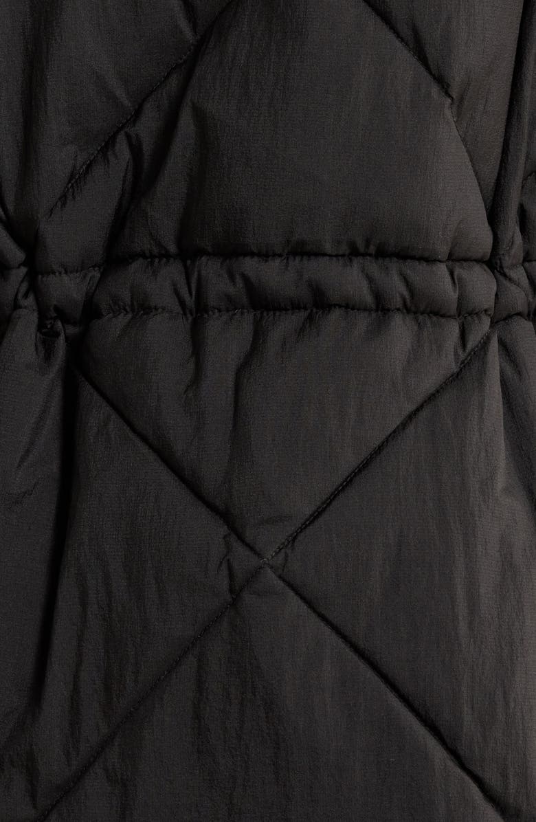 OOF WEAR Quilted Water Repellent Hooded Jacket, Alternate, color, Nero