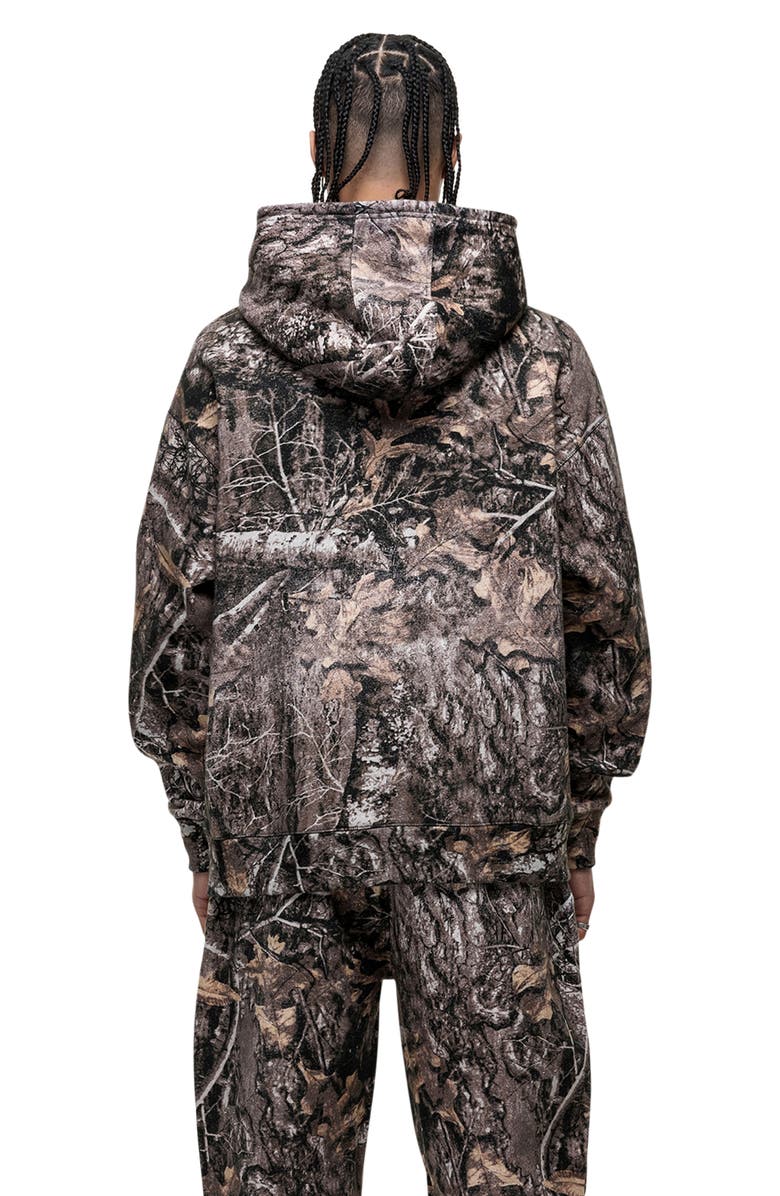 Good For Nothing Woodland Camo Print Hoodie, Alternate, color, Camo
