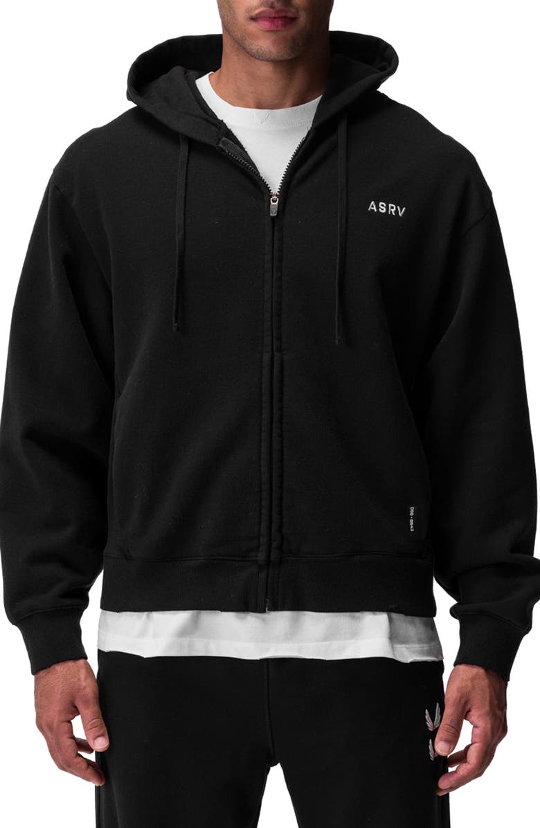 ASRV Tech Essential Distressed Zip Hoodie, Main, color, 