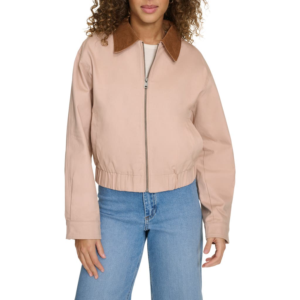 Levi's Laydown Collar Jacket In Light Pink