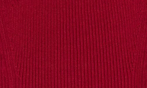 Simkhai Barbara Ribbed-knit Bodysuit In Red