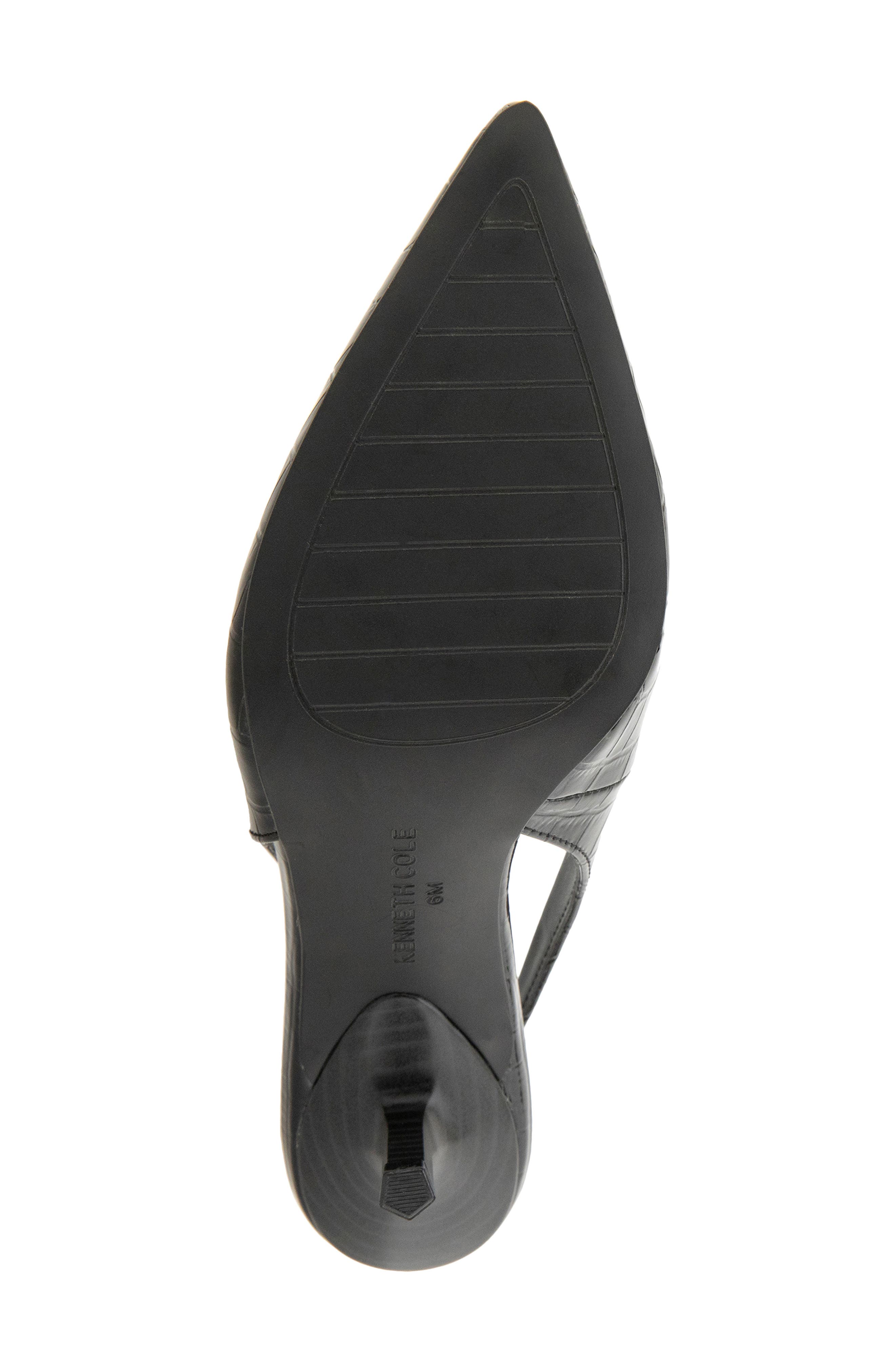 Ulysses Pointed Toe Slingback Pump, Alternate, color, BLACK CROCO