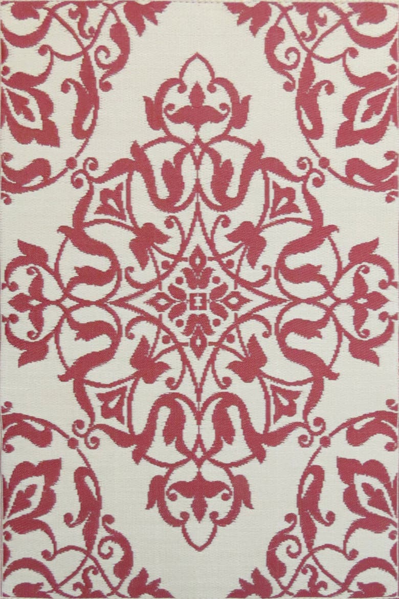 New Wrought Iron Rug, Main, color, Deep Red - 6'x9'