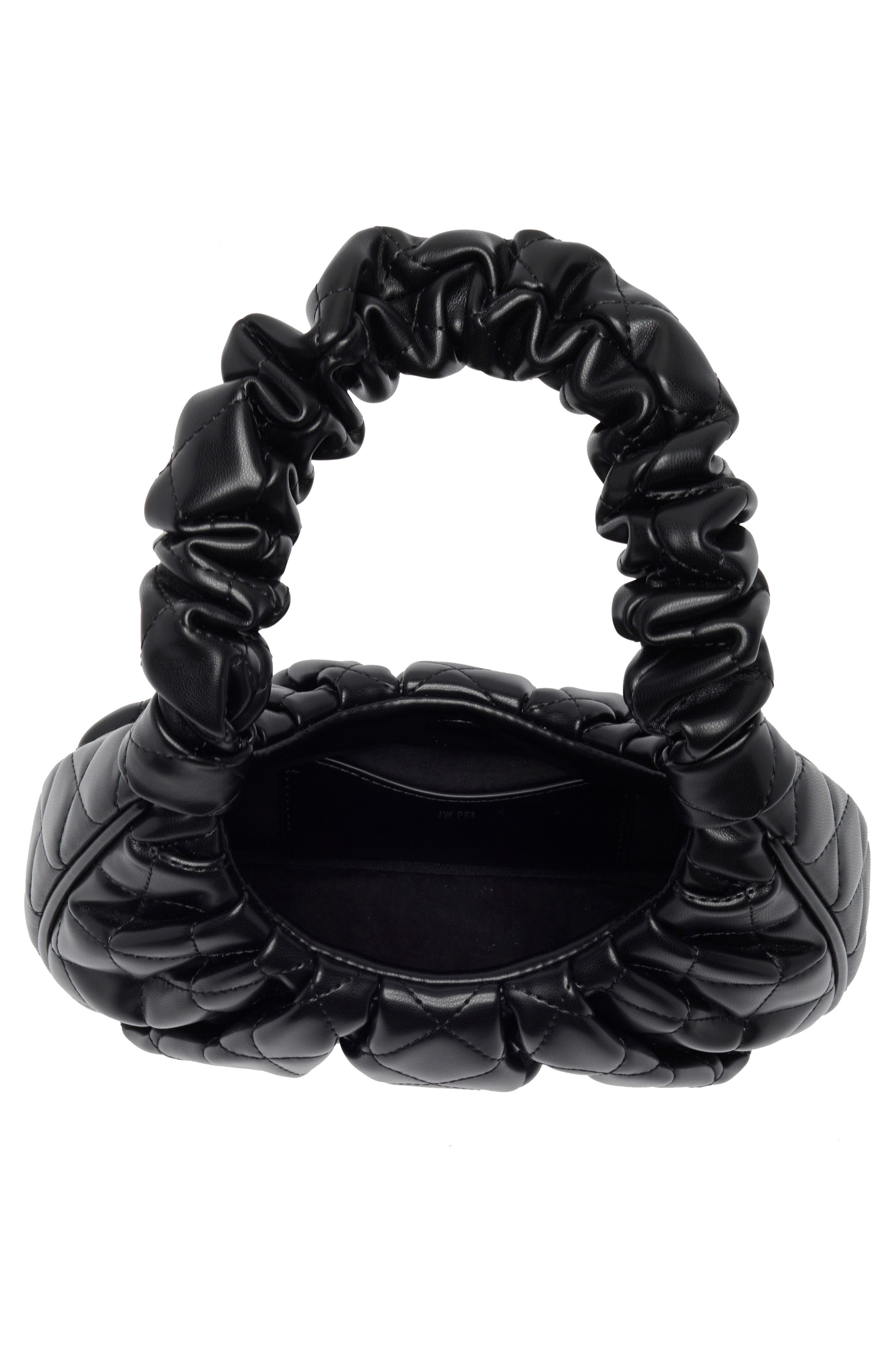 JW PEI Gabbi Rhombus Ruched Quilted Faux Leather Handbag, Alternate, color, 