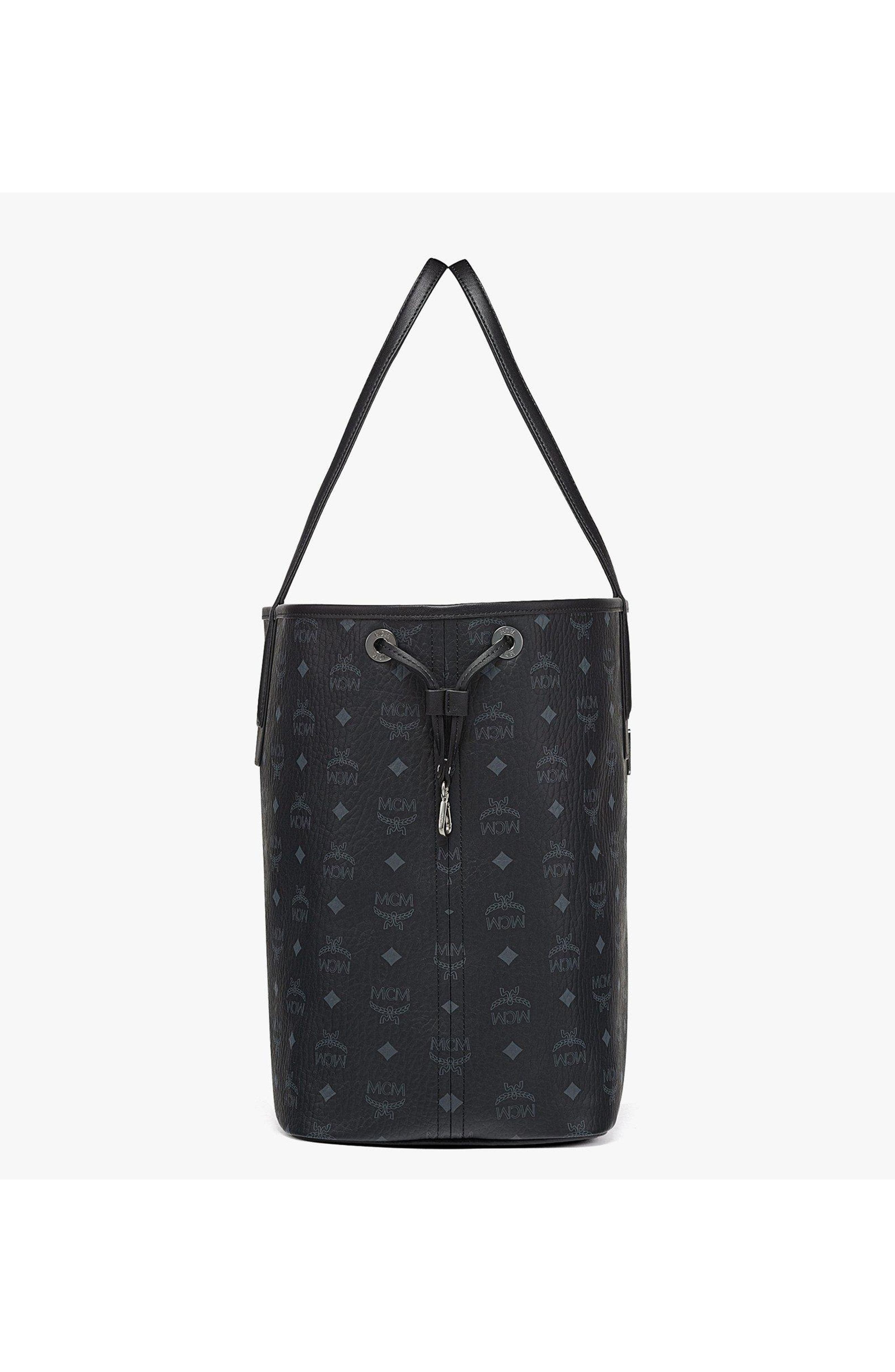 MCM Large Reversible Liz Shopper in Visetos, Alternate, color, 