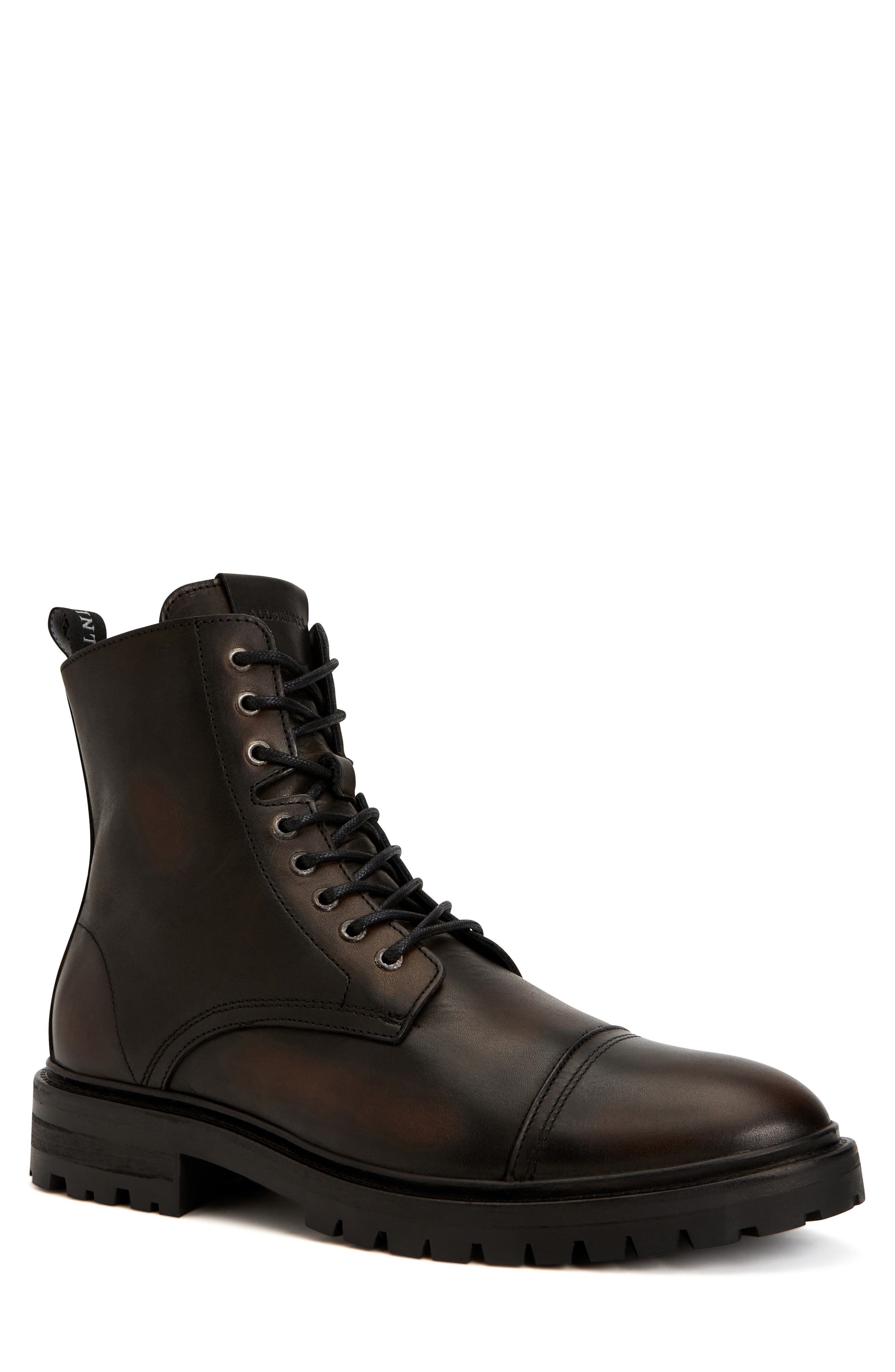 AllSaints Piero Cap Toe Boot, Main, color, 
