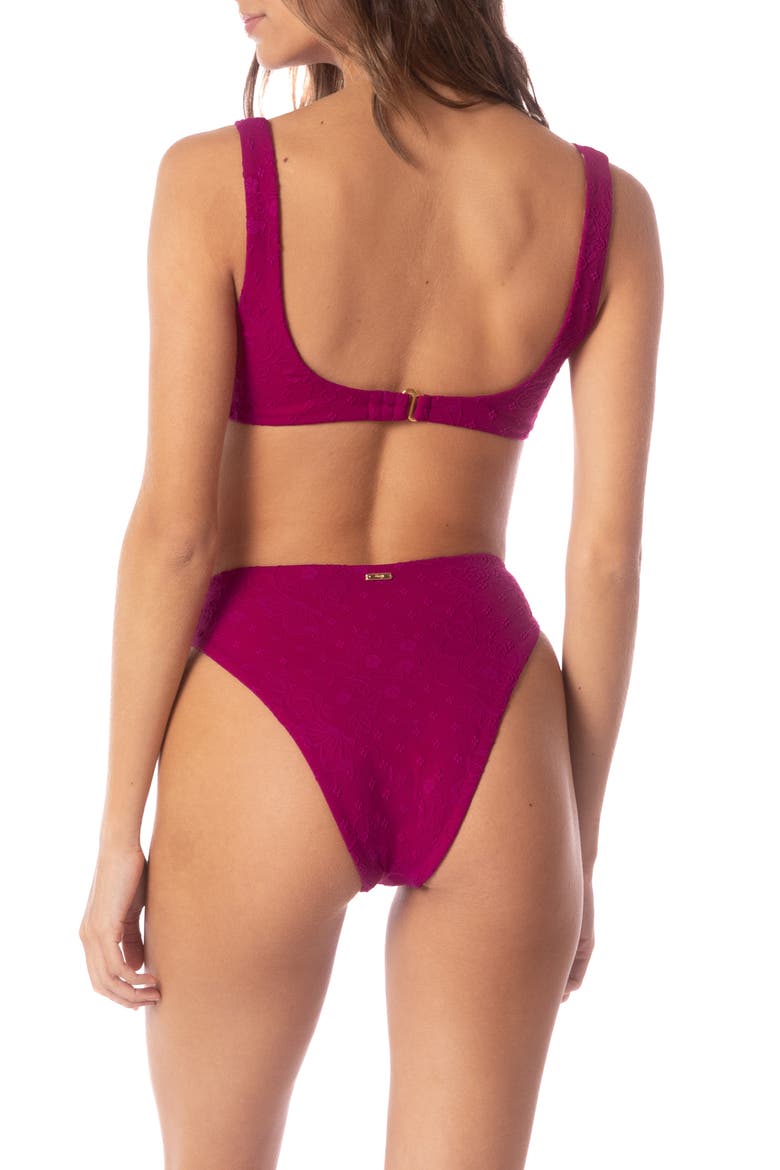 Sully High Waist Reversible Bikini Bottoms, Alternate, color, PINK