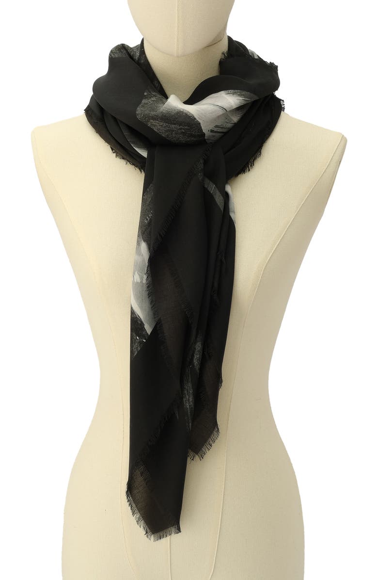 AllSaints Arches Ramskull Square Scarf, Alternate, color, 