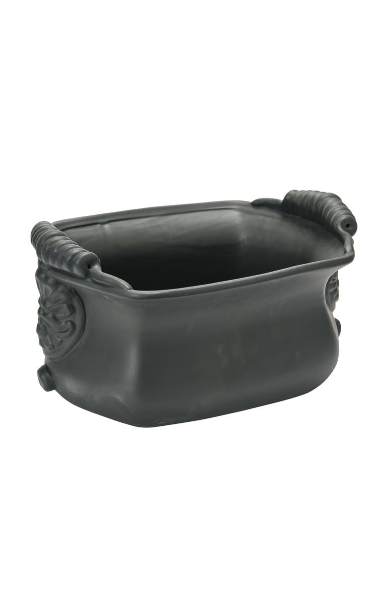 Storied Home Terra-cotta Cachepot, Main, color, Black