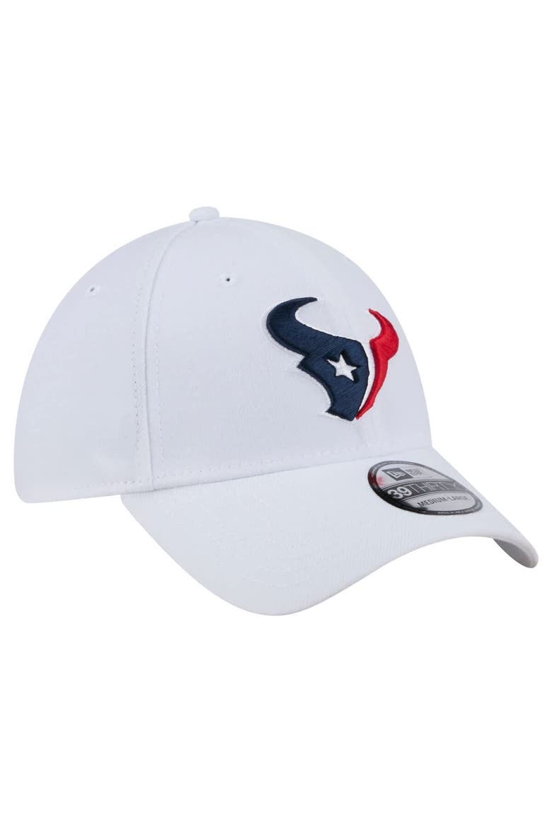 Men's New Era White Houston Texans Main 39THIRTY Flex Hat, Alternate, color, White