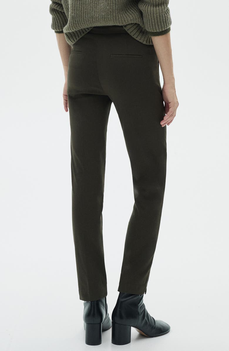 MANGO Crop Skinny Pants, Alternate, color, Khaki