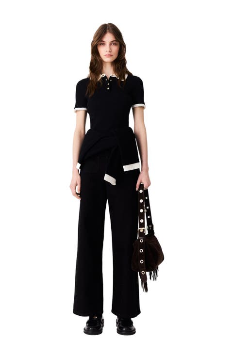 Short-sleeved polo shirt