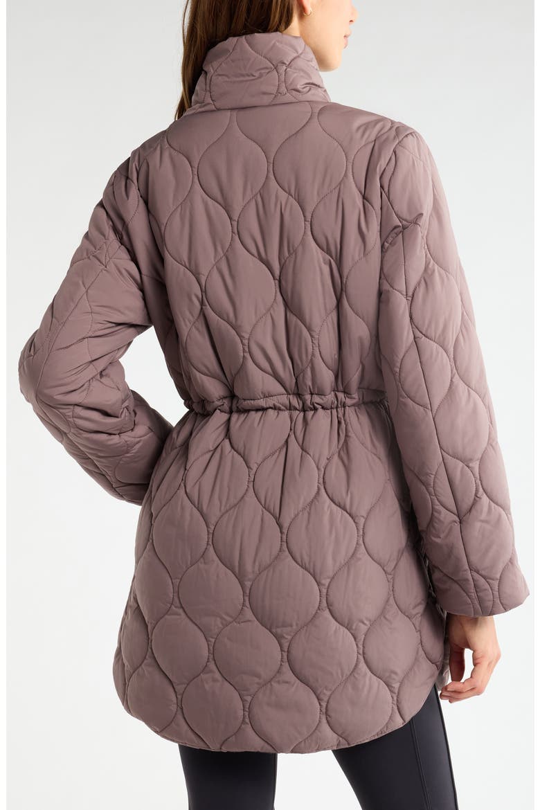 Skyline Longline Quilted Jacket, Alternate, color, GREY PLUM