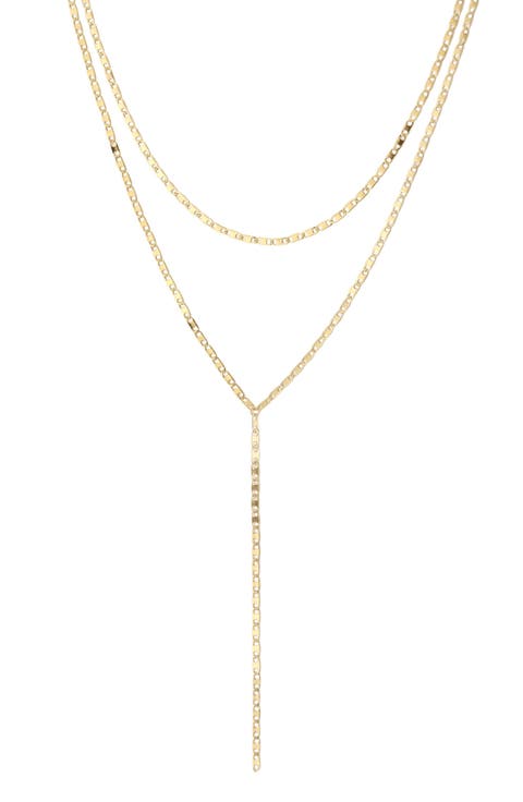 18k Gold Plated Layered Y-Necklace
