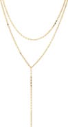 Adornia 18k Gold Plated Layered Y-Necklace