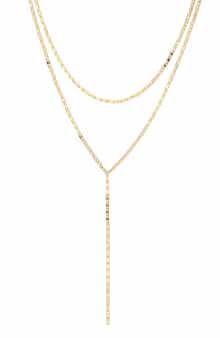 18k Gold Plated Layered Y-Necklace