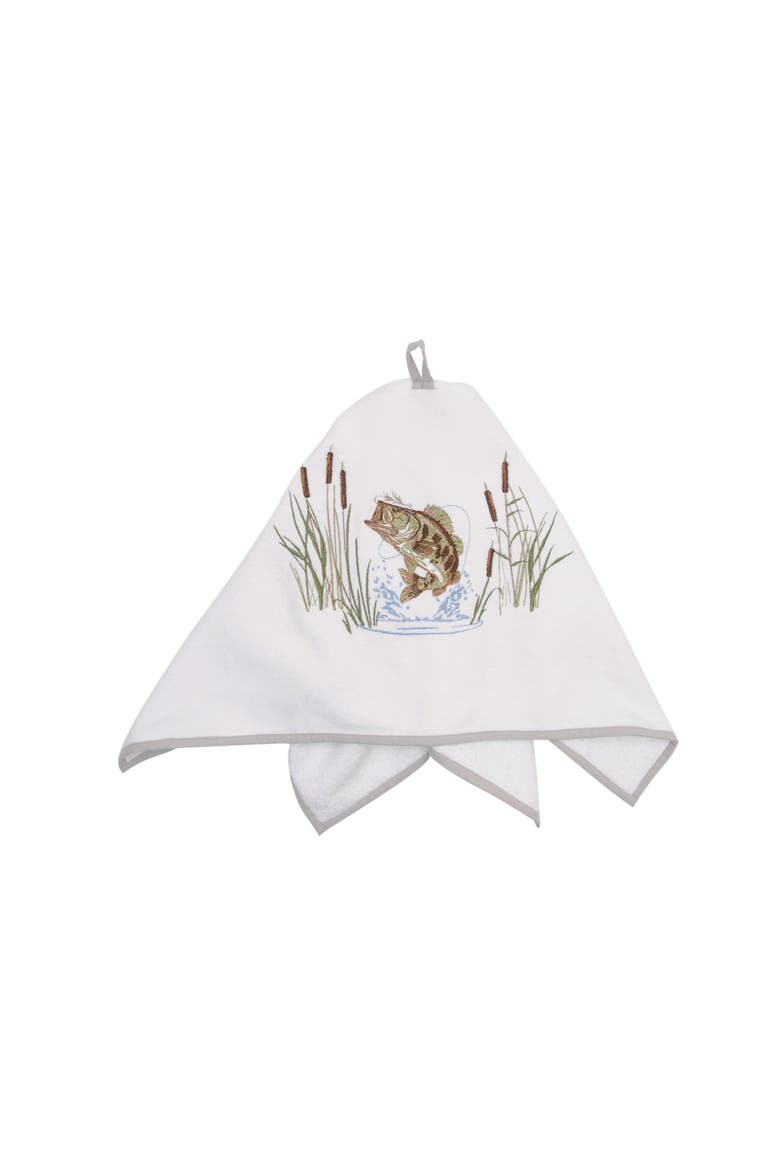 Lake Bass Terrycloth Kitchen and Bathroom Towel, Alternate, color, Brown