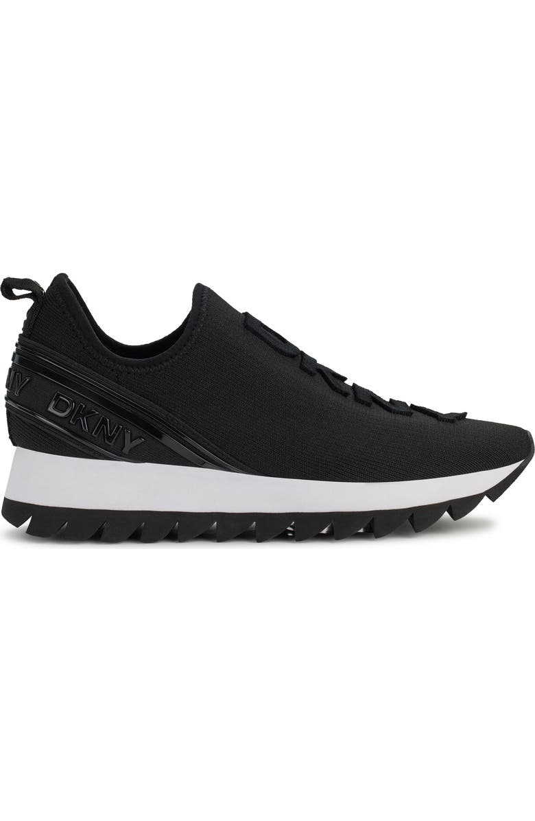 DKNY Abbi Knit Sneaker, Alternate, color, Black