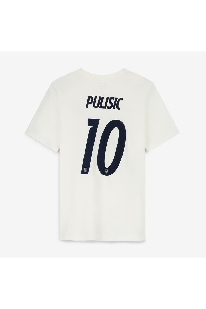 Men's Nike Christian Pulisic Cream USMNT Home Name & Number T-Shirt, Alternate, color, Cream
