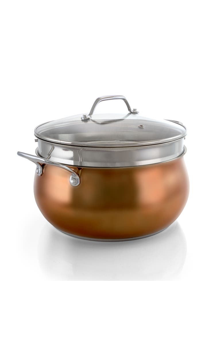 Carabello 9 Piece Stainless Steel Cookware Combo Set, Alternate, color, Copper