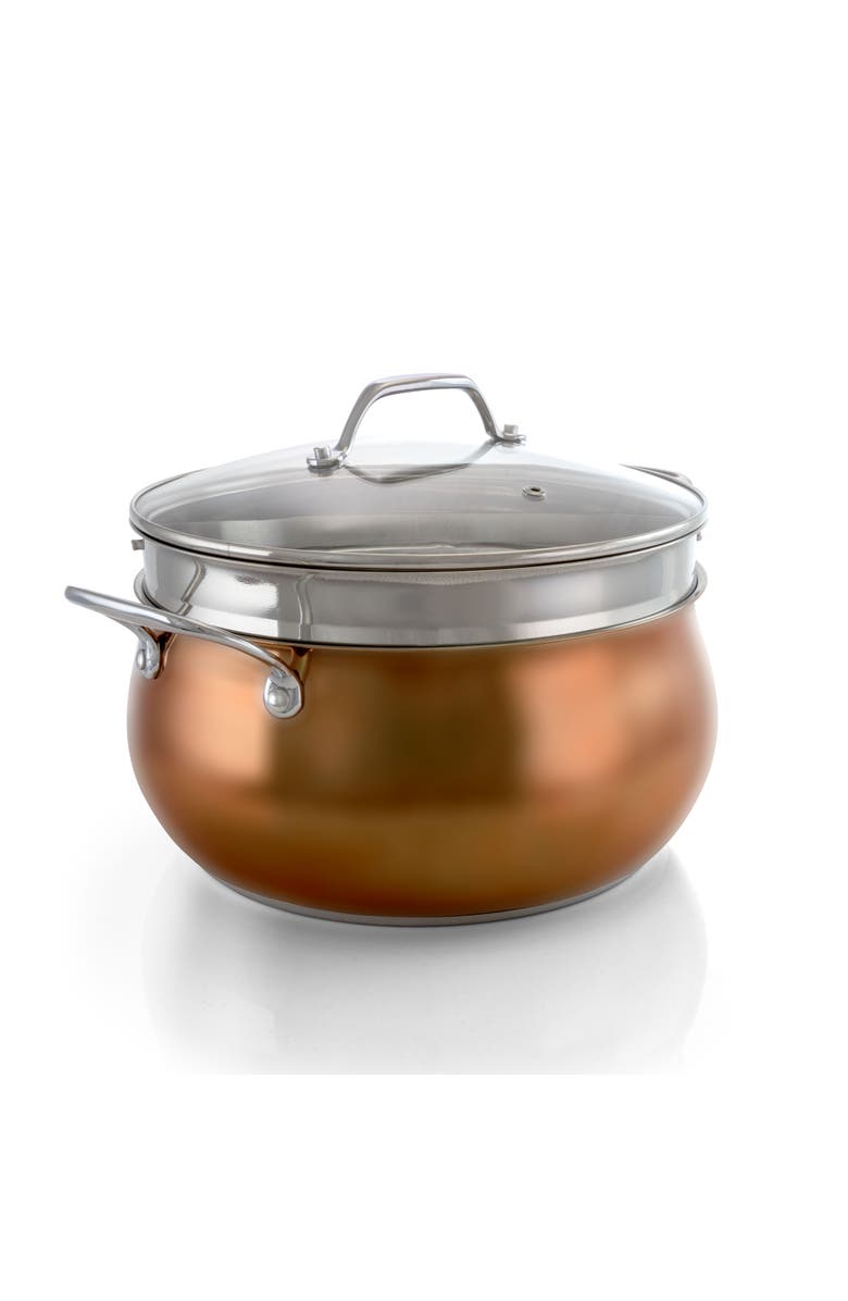 OSTER Carabello 9 Piece Stainless Steel Cookware Combo Set, Alternate, color, Copper