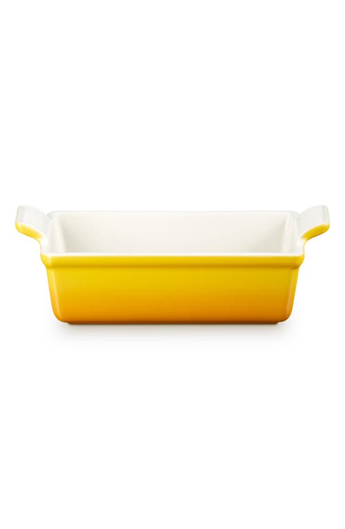 Le Creuset Heritage Stoneware Rectangular Baker In Yellow