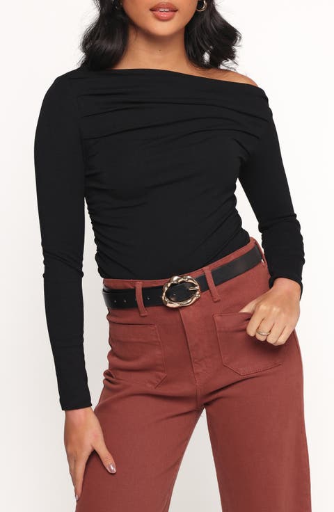 Cer One-Shoulder Knit Top