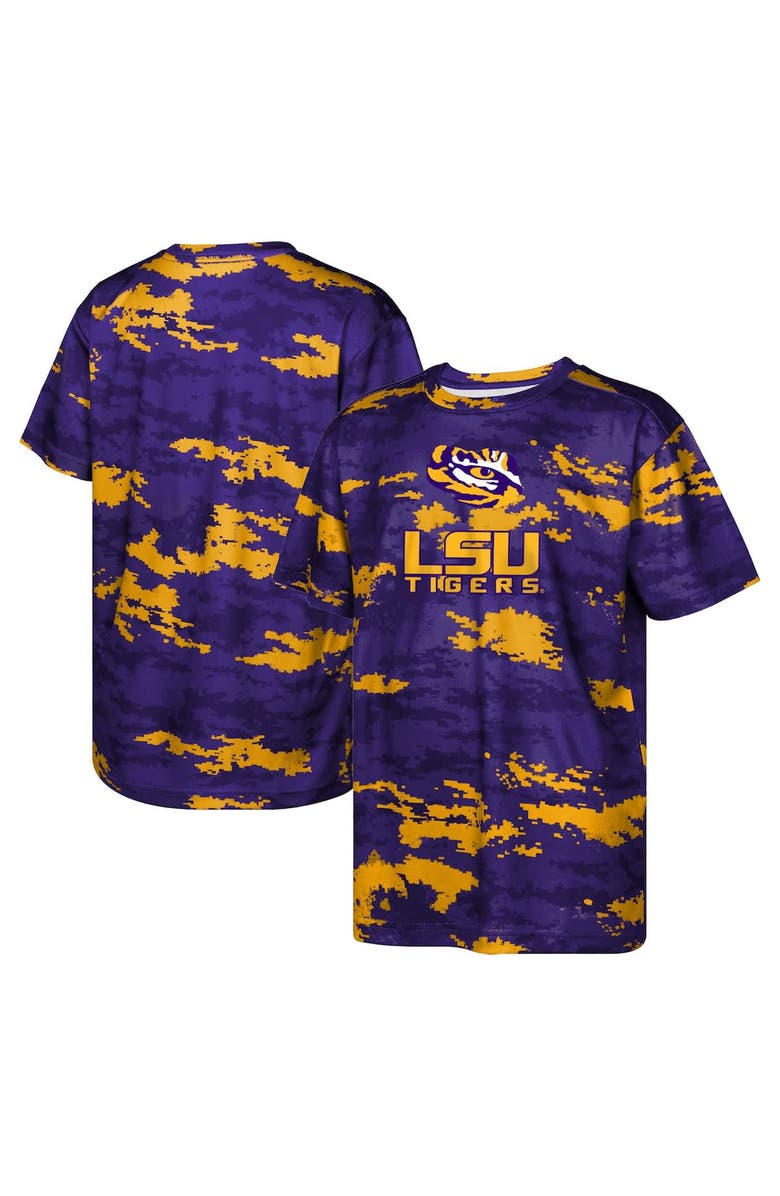 Outerstuff Youth Purple LSU Tigers Scrimmage Sublimated T-Shirt, Main, color, Purple