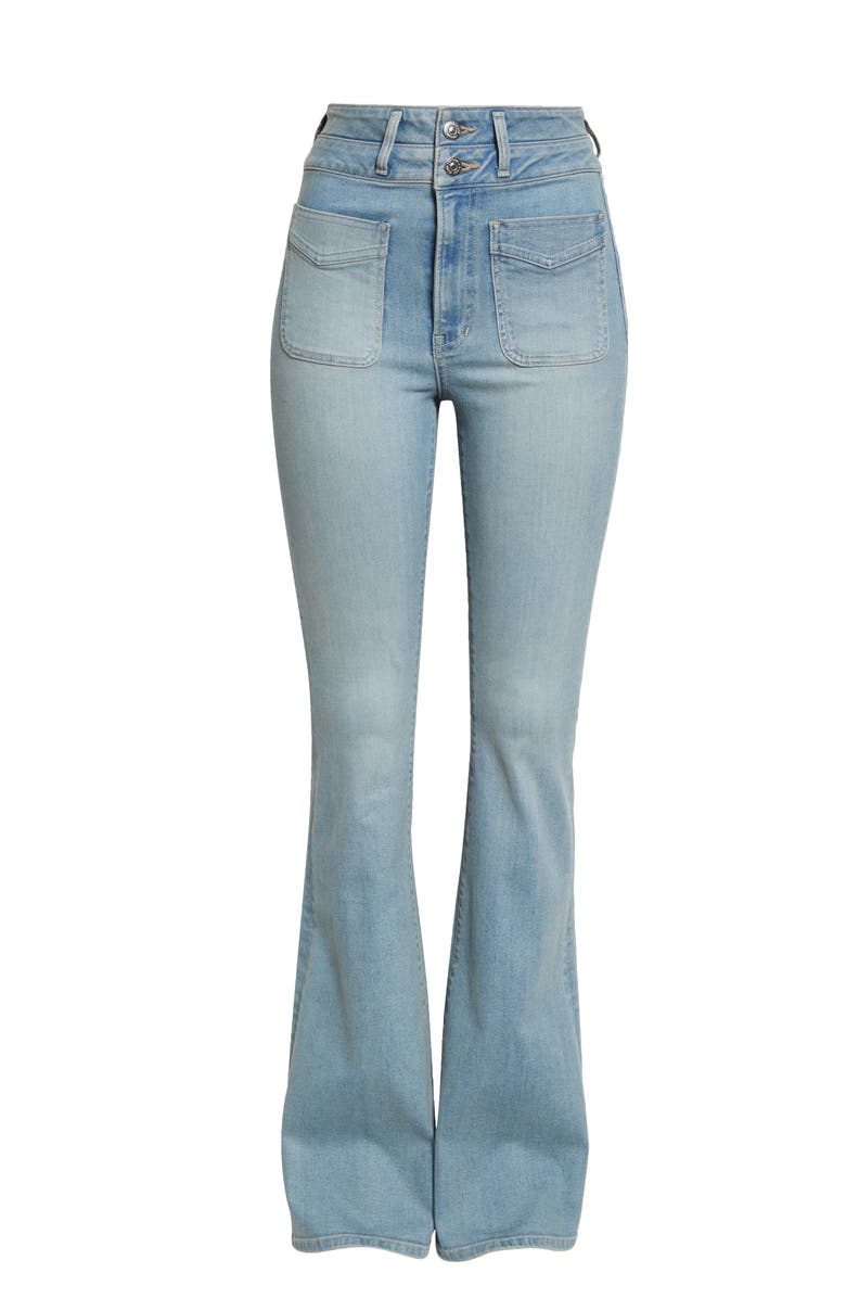 Veronica Beard Beverly Super Stretch Flare Leg Jeans, Alternate, color,