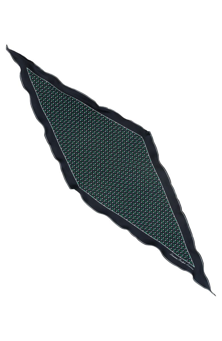 Lauren Ralph Lauren Geometric Silk Diamond Scarf, Main, color,