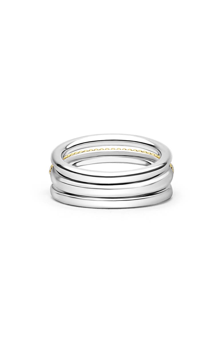 LAGOS Caviar Lux Pavé Diamond Ring, Alternate, color, Two-Tone