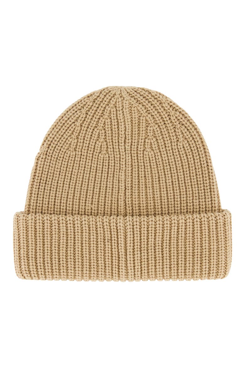 Ribbed Beanie, Alternate, color, TOFFEE