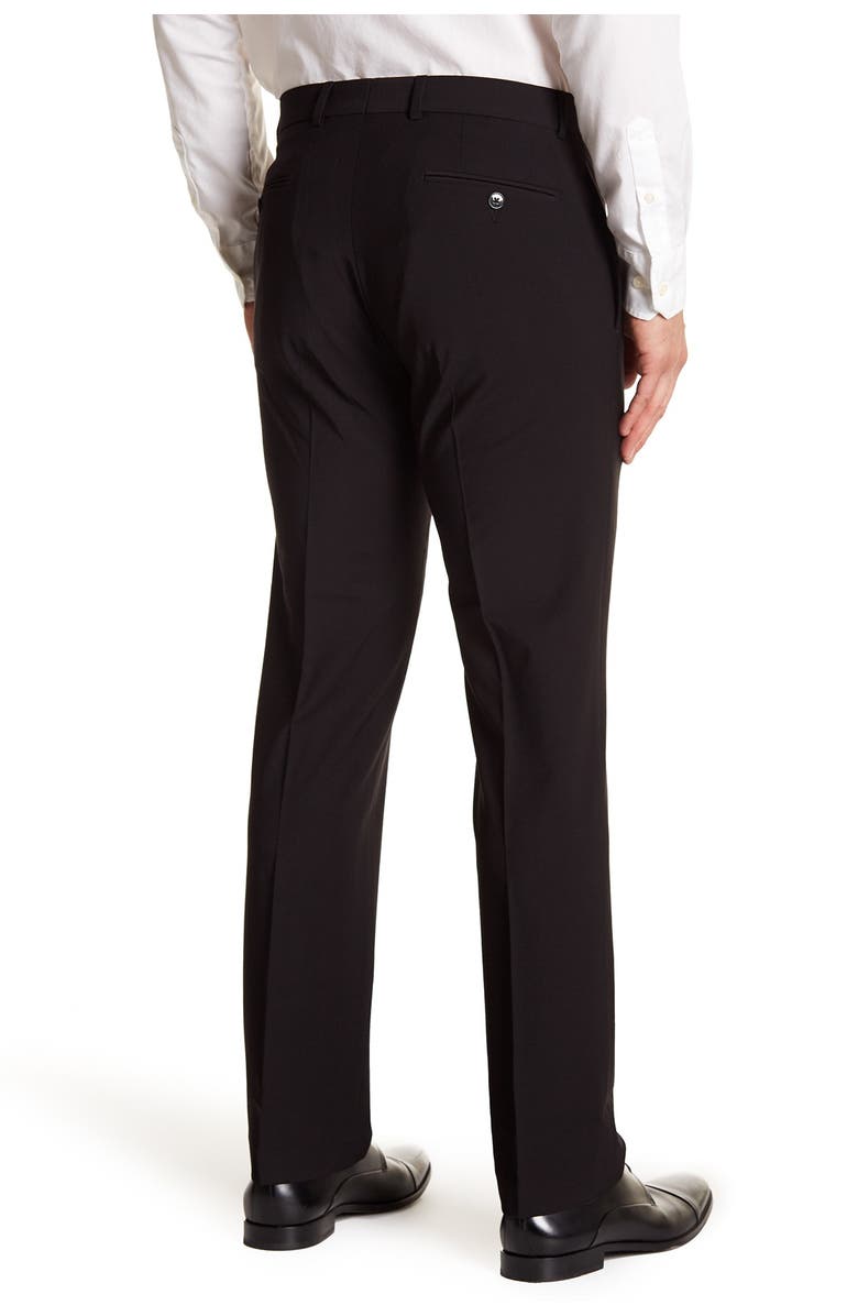 Calvin Klein Solid Black Wool Suit Separate Pants - 30-34" Inseam, Alternate, color, Black