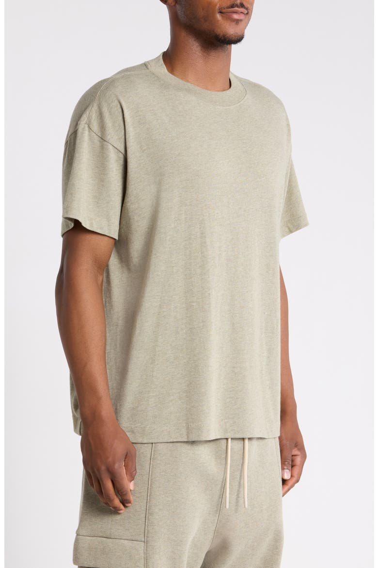 Essential Cotton Blend T-Shirt, Alternate, color, SEAL HEATHER