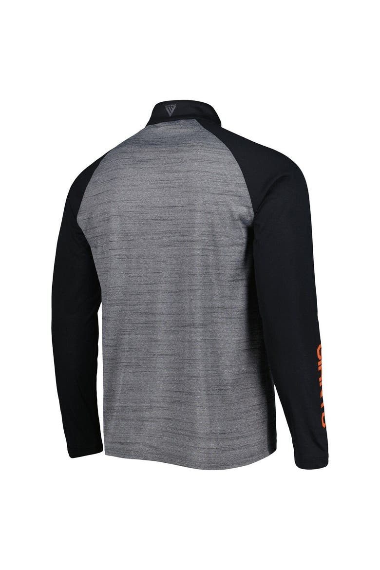 Men's Levelwear Heather Gray San Francisco Giants Vandal Raglan Quarter-Zip Top, Alternate, color, Heather Gray