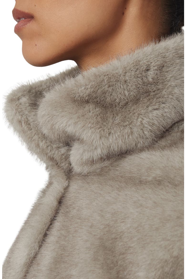 Andee Faux Fur Jacket, Alternate, color, GREY