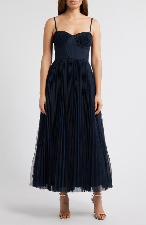 HUTCH HUTCH PLEATED COCKTAIL DRESS