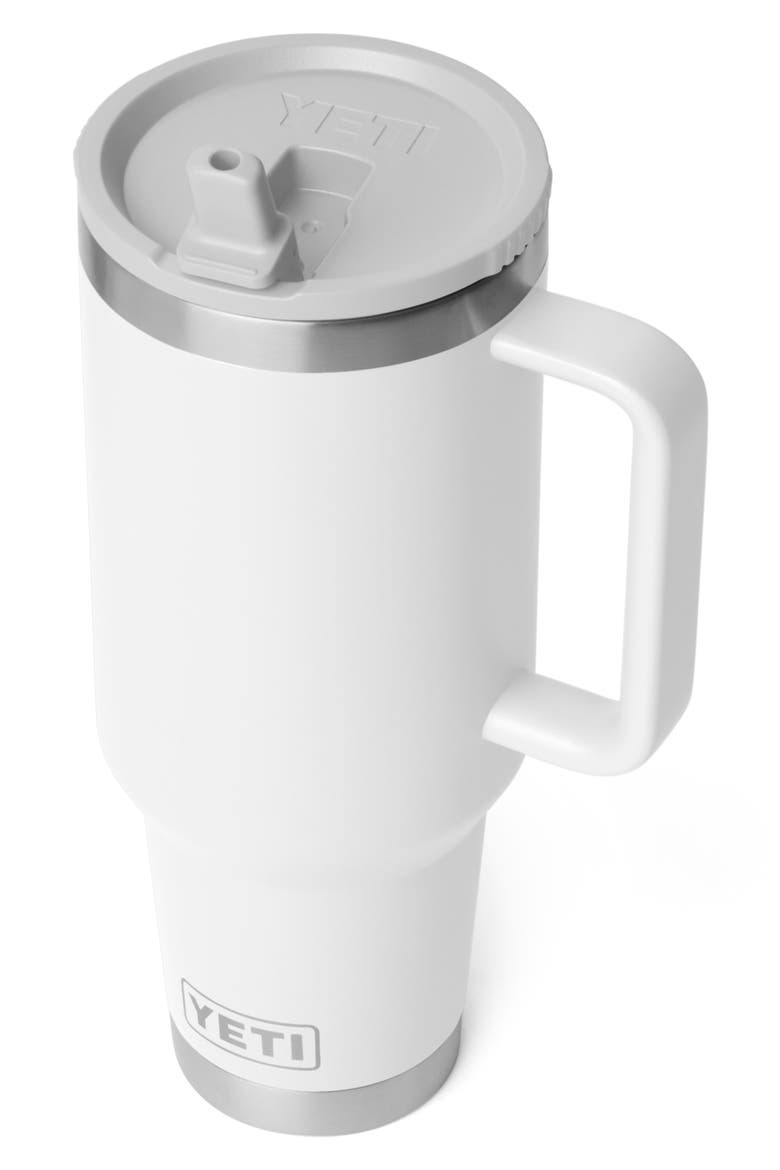 Rambler 40-Ounce Travel Straw Mug, Alternate, color, WHITE