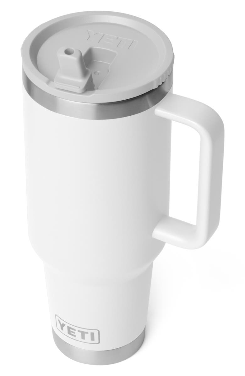 YETI Rambler 40-Ounce Travel Straw Mug, Alternate, color, White