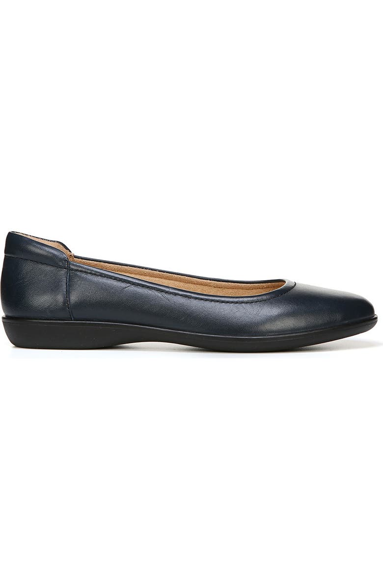 Naturalizer Flexy Leather Flat - Wide Width Available, Alternate, color, Navy