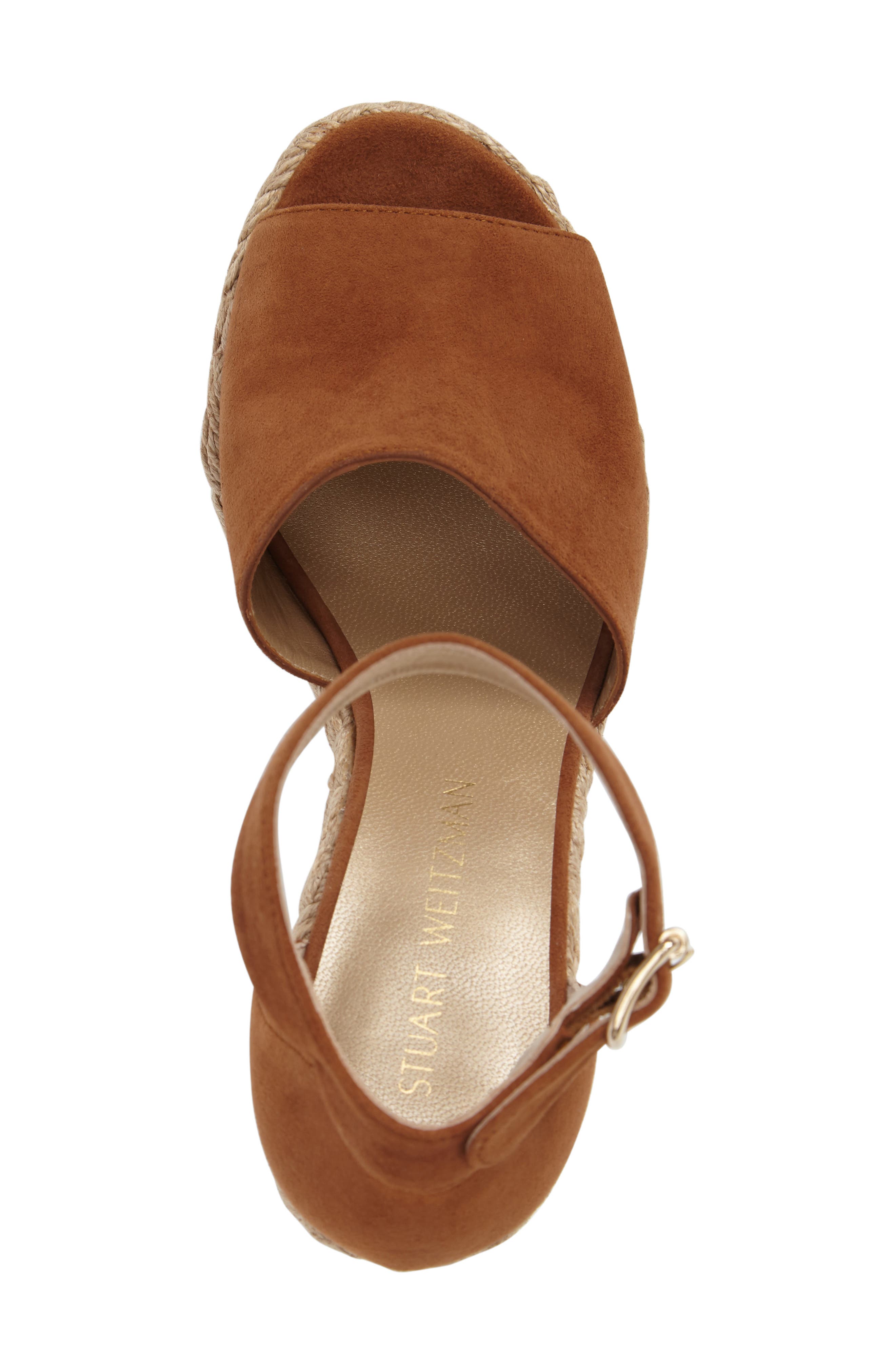 Sohojute Platform Wedge Sandal, Alternate, color, SADDLE SUEDE