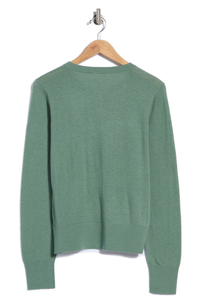 Ronda Henley Sweater, Alternate, color, JASPER GREEN/ GOLD LION
