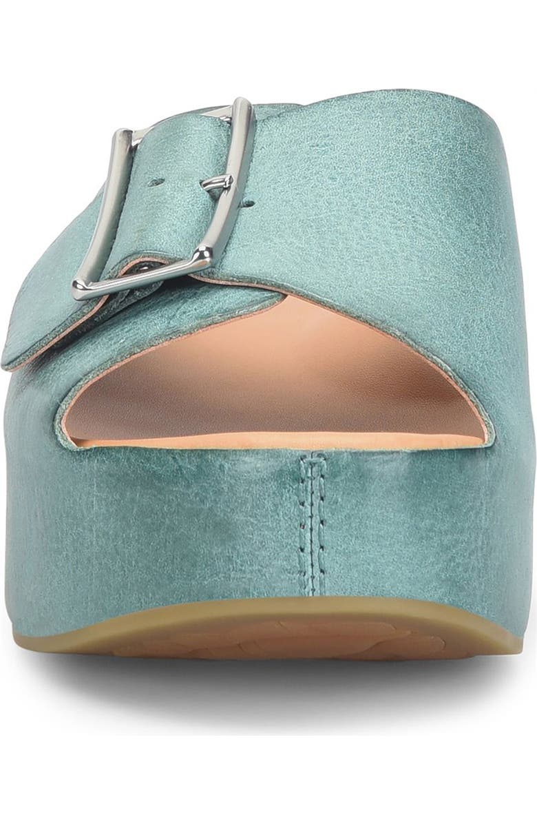 Kork-Ease<sup>®</sup> York Platform Slide Sandal, Alternate, color, Teal Leather